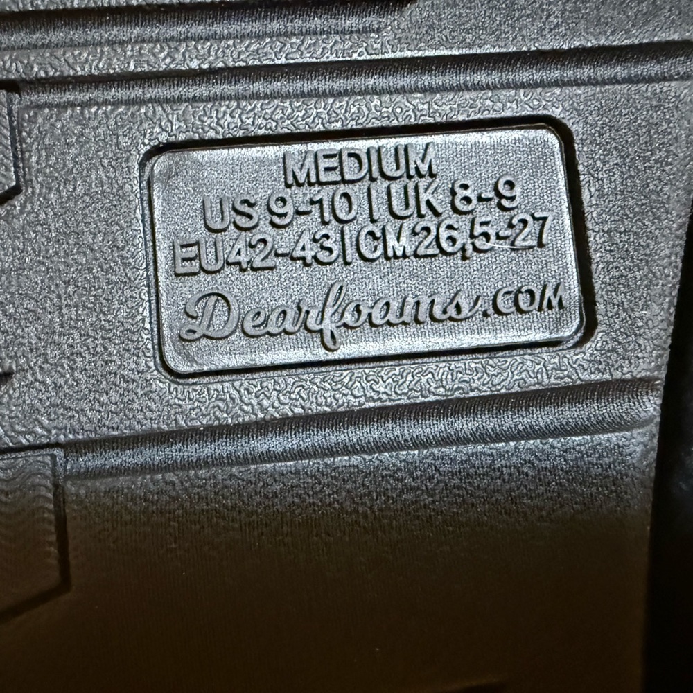 Dearfoams black Memory Foam Slippers - Picture 4 of 4
